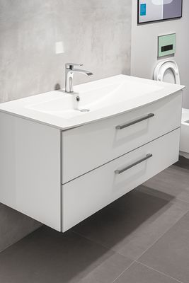 Lido 122 cm Bathroom Cabinet with Two Drawers (without Basin)