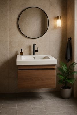 Meuble de salle de bains Spazio 70 cm à un tiroir (sans vasque)