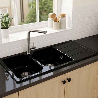 Soltana 116 cm x 50 cm Built-in Kitchen Sink