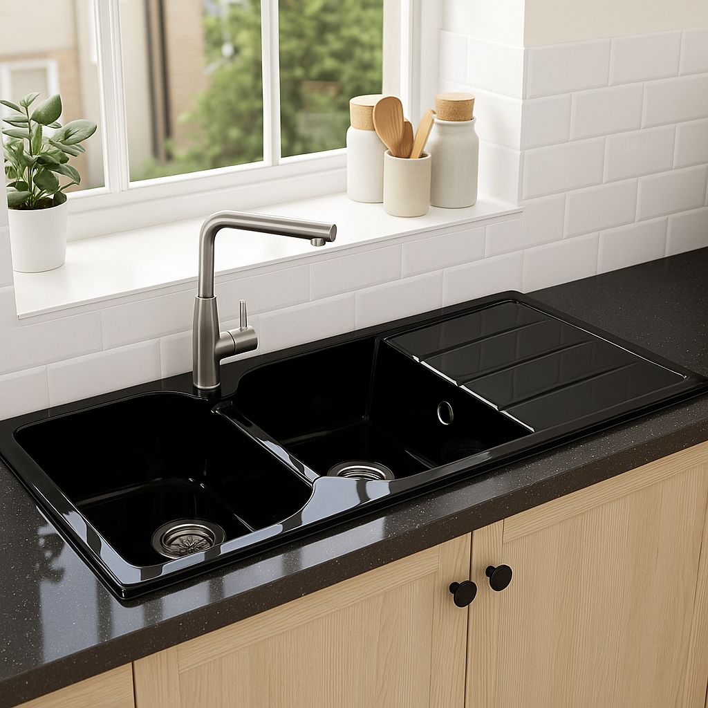 Soltana 116 cm x 50 cm Built-in Kitchen Sink