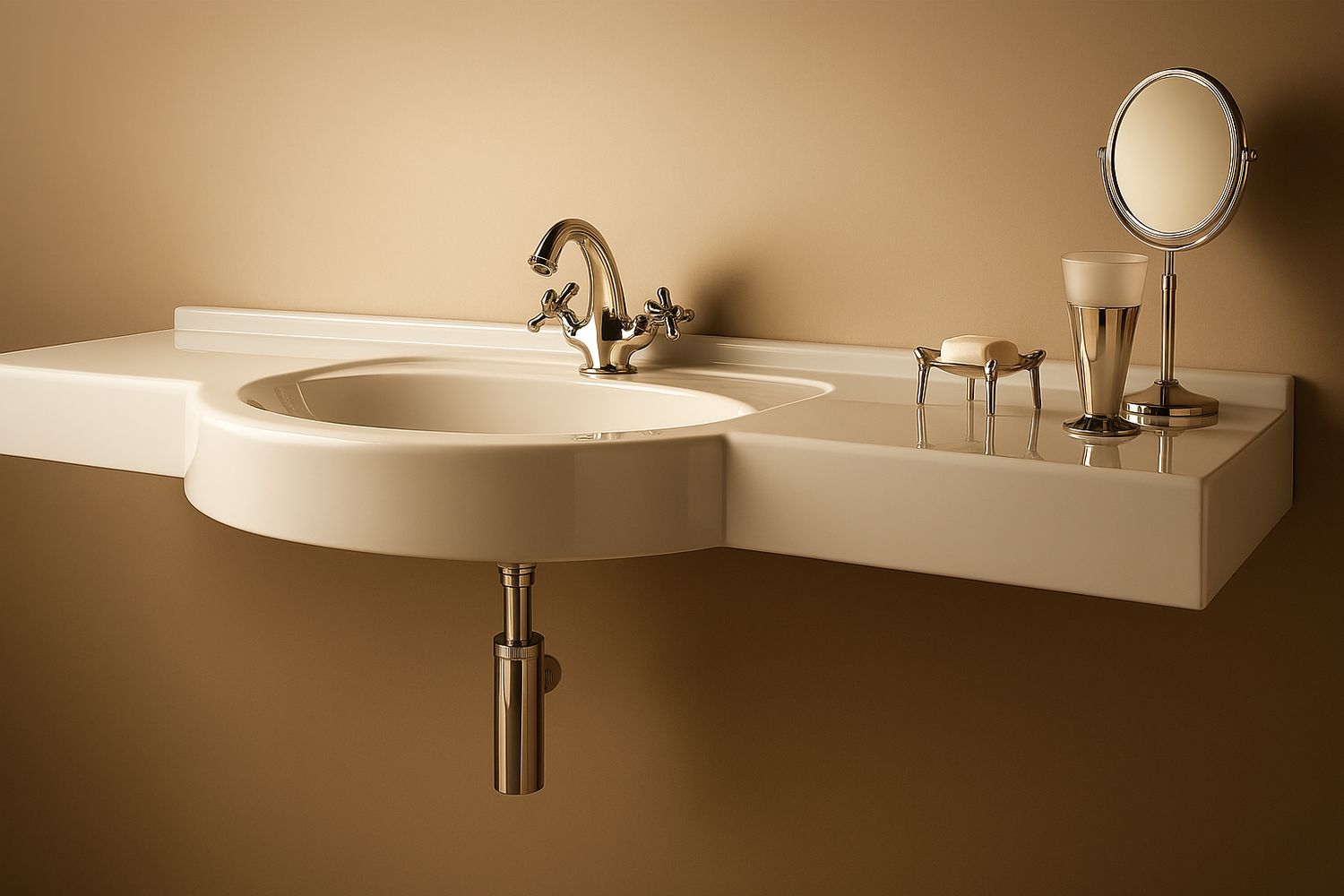 Riviera Basin Countertop (100 to 140 cm) x 54 cm