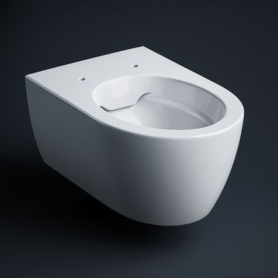 Cuvette suspendue Geberit iCon ronde carénée Rimfree avec fixations cachées