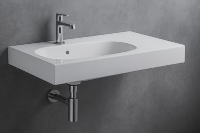 Geberit Citterio Washbasin 90 cm with Storage Space on the Right