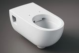 Cuvette suspendue à fond creux Geberit Selnova Comfort, rallongée, semi-carénée, Rimfree