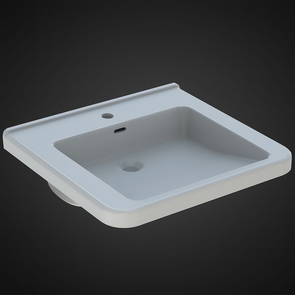 Lavabo Geberit Selnova Comfort Square, adapté PMR