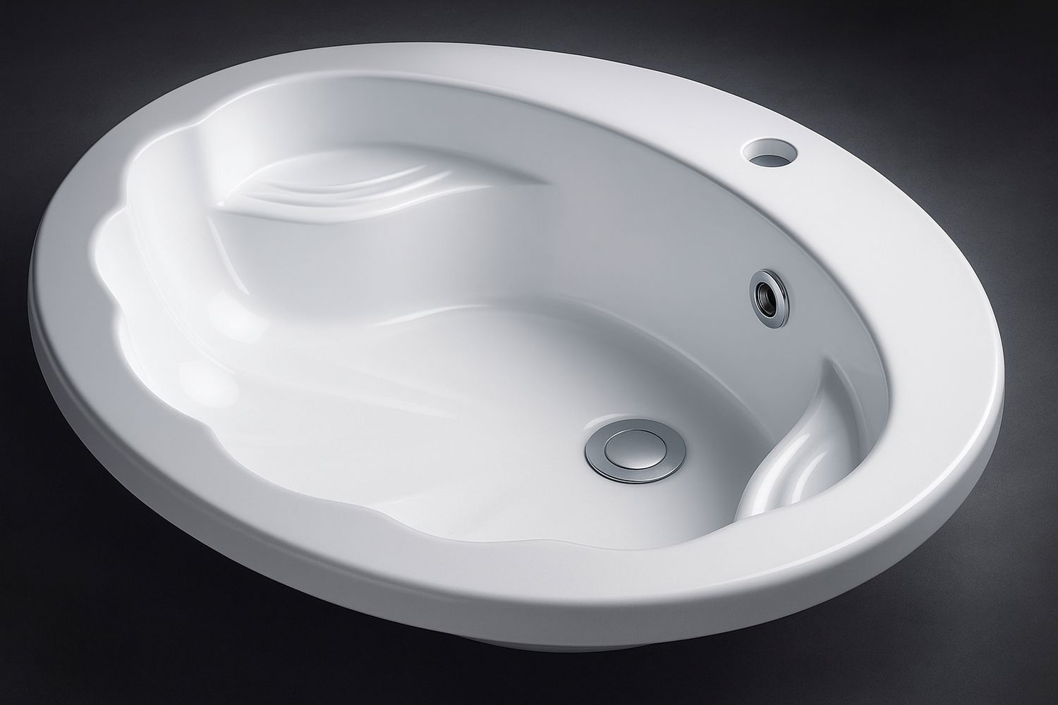 Vasque encastrable Coquille 64,5 cm
