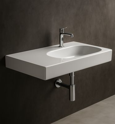 Geberit Citterio Washbasin 90 cm with storage space on the left