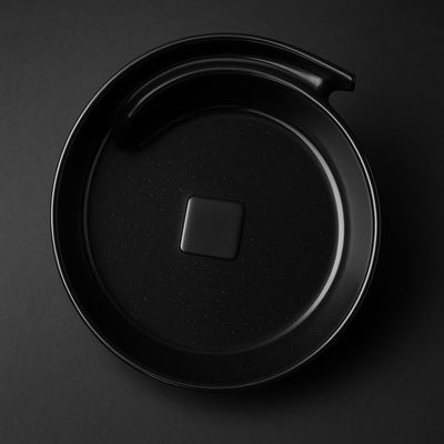 Bol à poser &quot;Arobase&quot; 40 cm granité noir