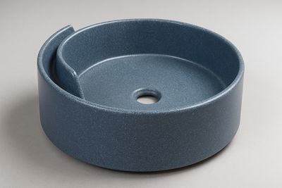 Bol à poser &quot;Arobase&quot; 40 cm granité gris