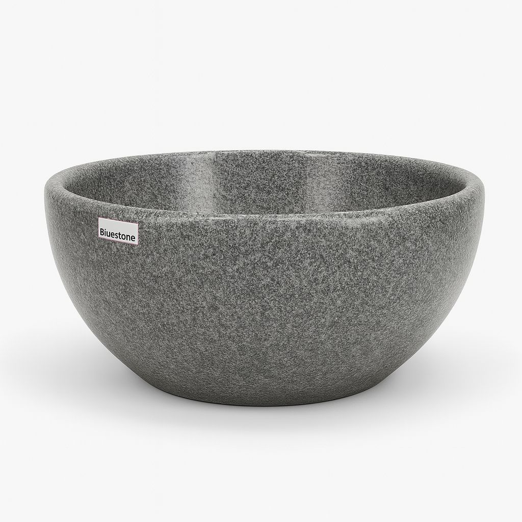 Bol à poser &quot;Invités&quot; 30 cm granité gris