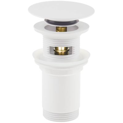 Deante Click-Clac Matte White Basin Waste