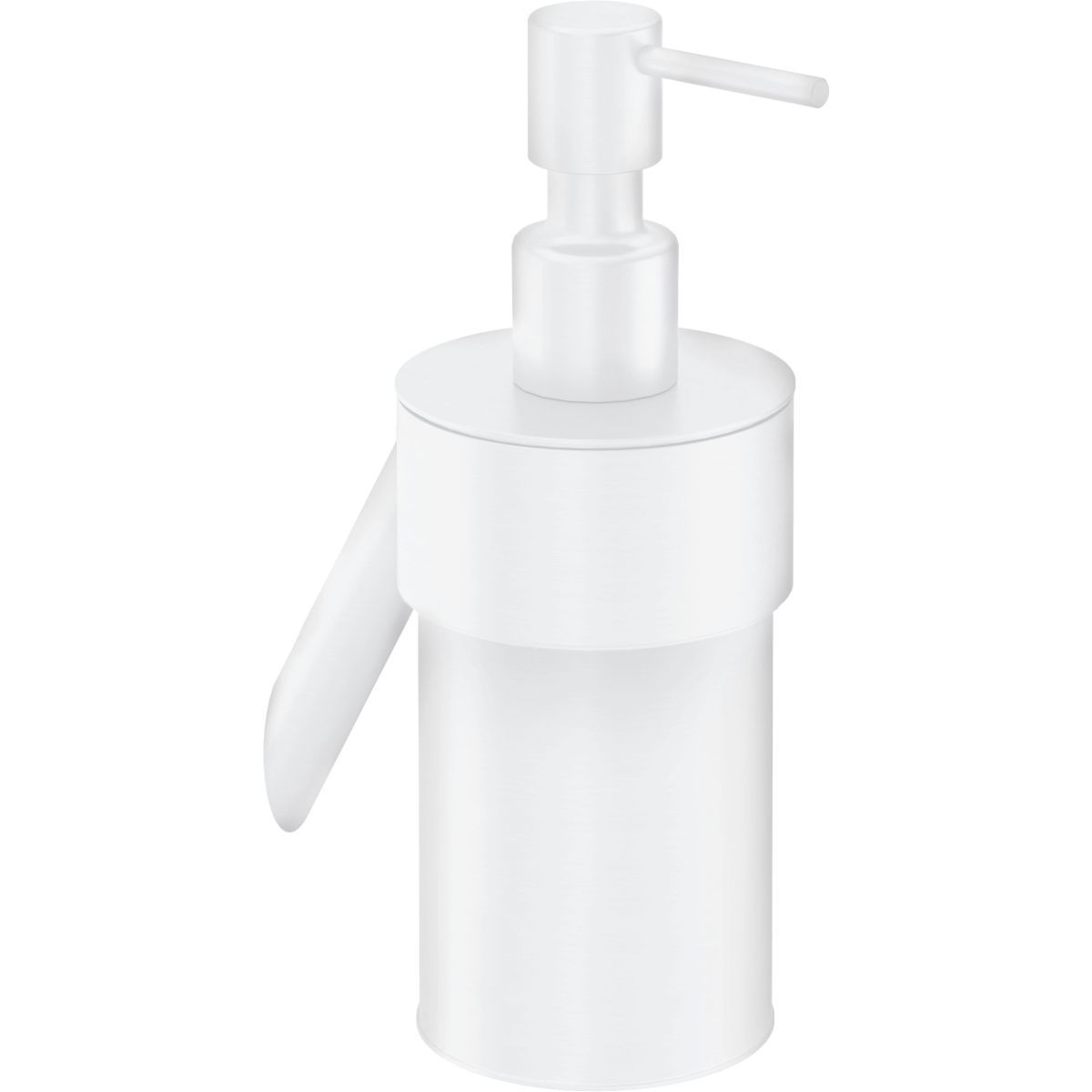 Deante Silia liquid soap dispenser in matte white