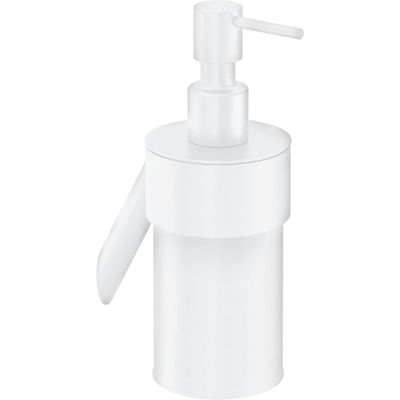 Deante Silia liquid soap dispenser in matte white