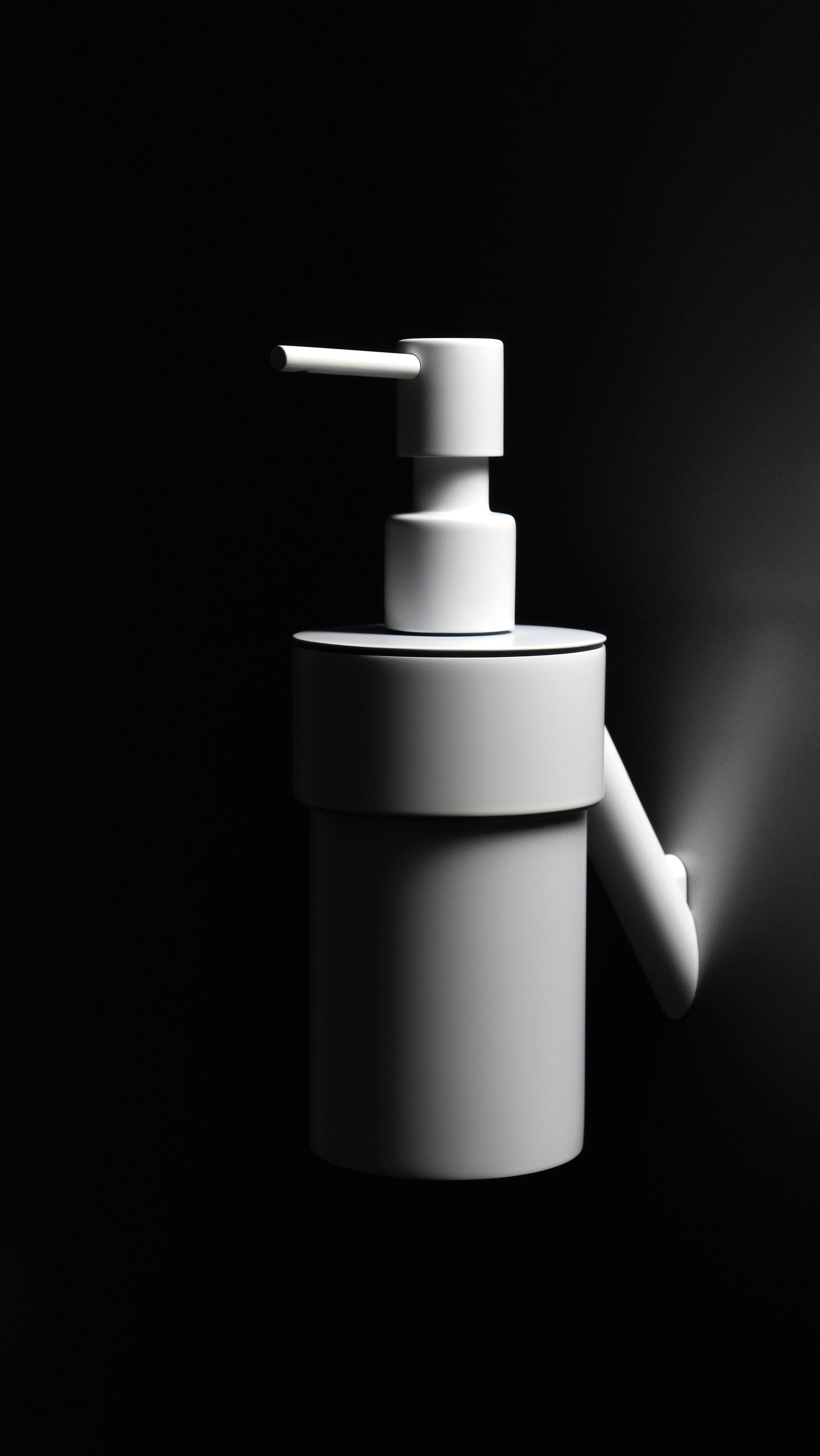 Distributeur de savon liquide Deante Silia en blanc mat - vue 2