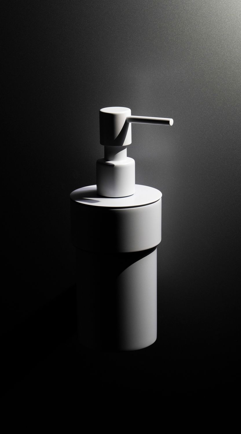 Distributeur de savon liquide Deante Silia en blanc mat — vue 3