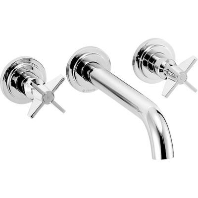 Deante Temisto 3-Hole Concealed Basin Mixer 193 mm without Waste in Chrome