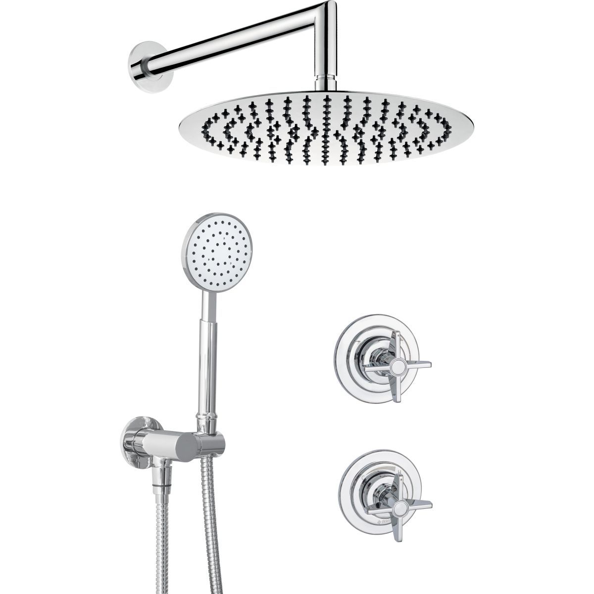 Deante Temisto 250 Chrome Built-in Shower Set