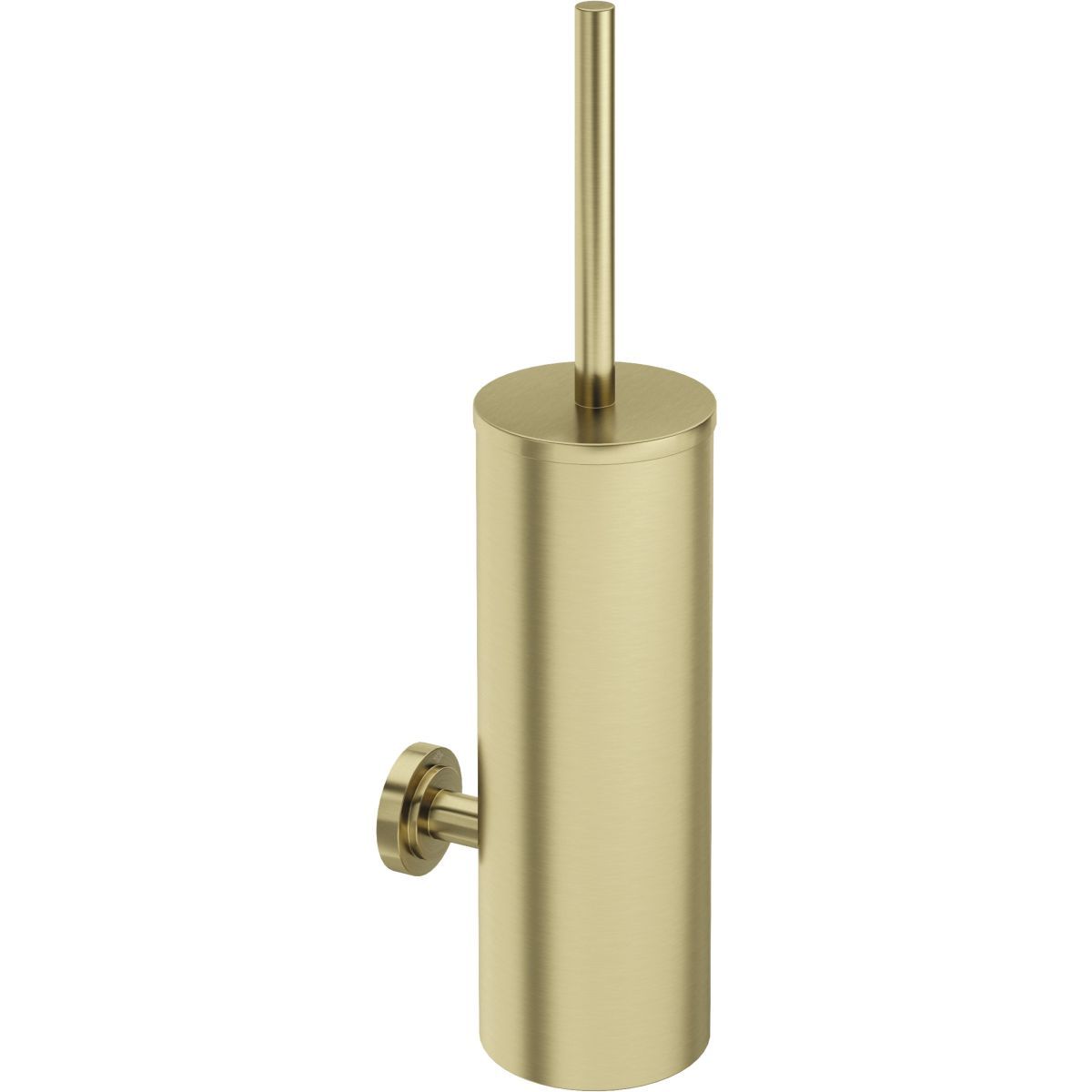 Deante Temisto Wall-Mounted Brush Holder in Brushed Brass PVD