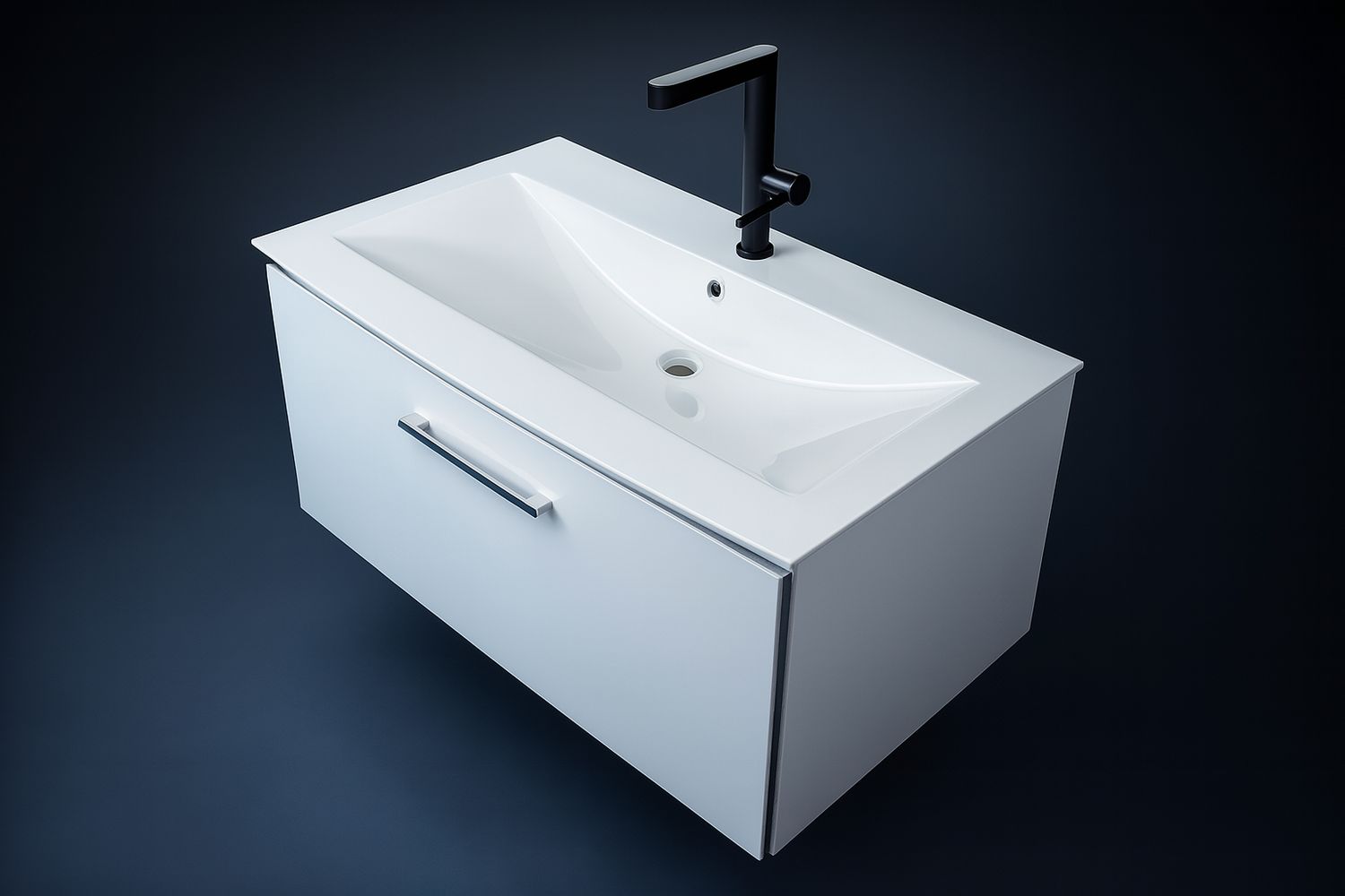 Bathroom Furniture Lido 92 cm with One Drawer (Without Basin)