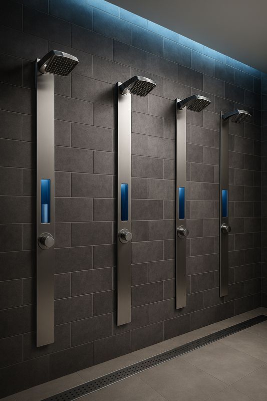 Robinetterie temporisée pour douche