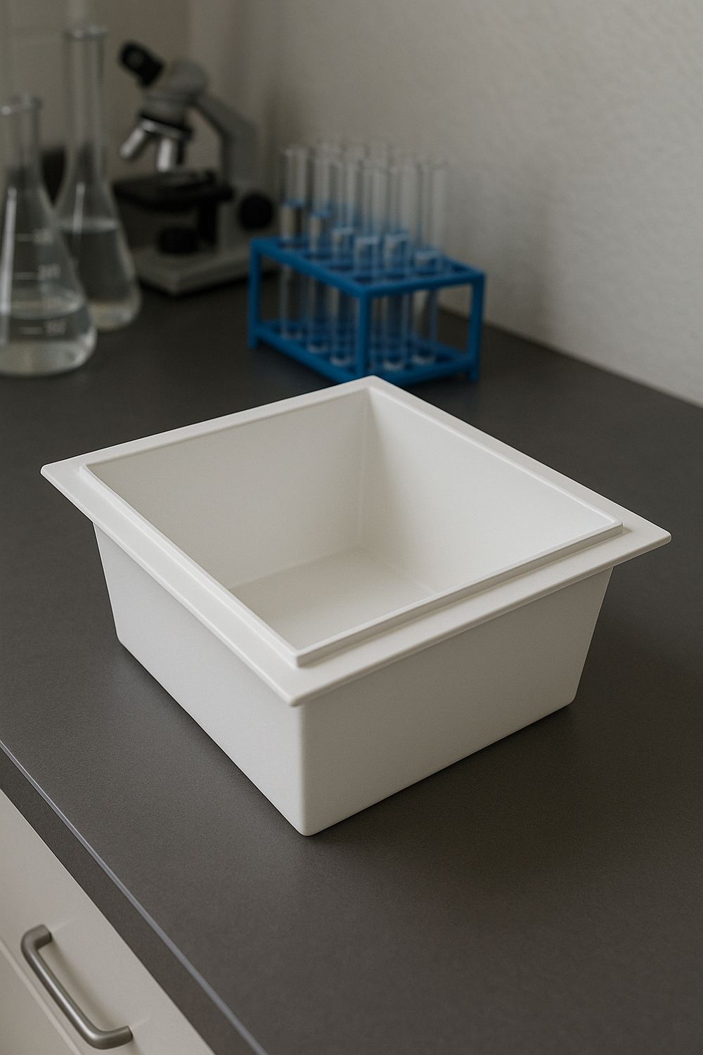 Presto Laboratory Tray 30 x 30 cm Acid-Resistant Without Overflow