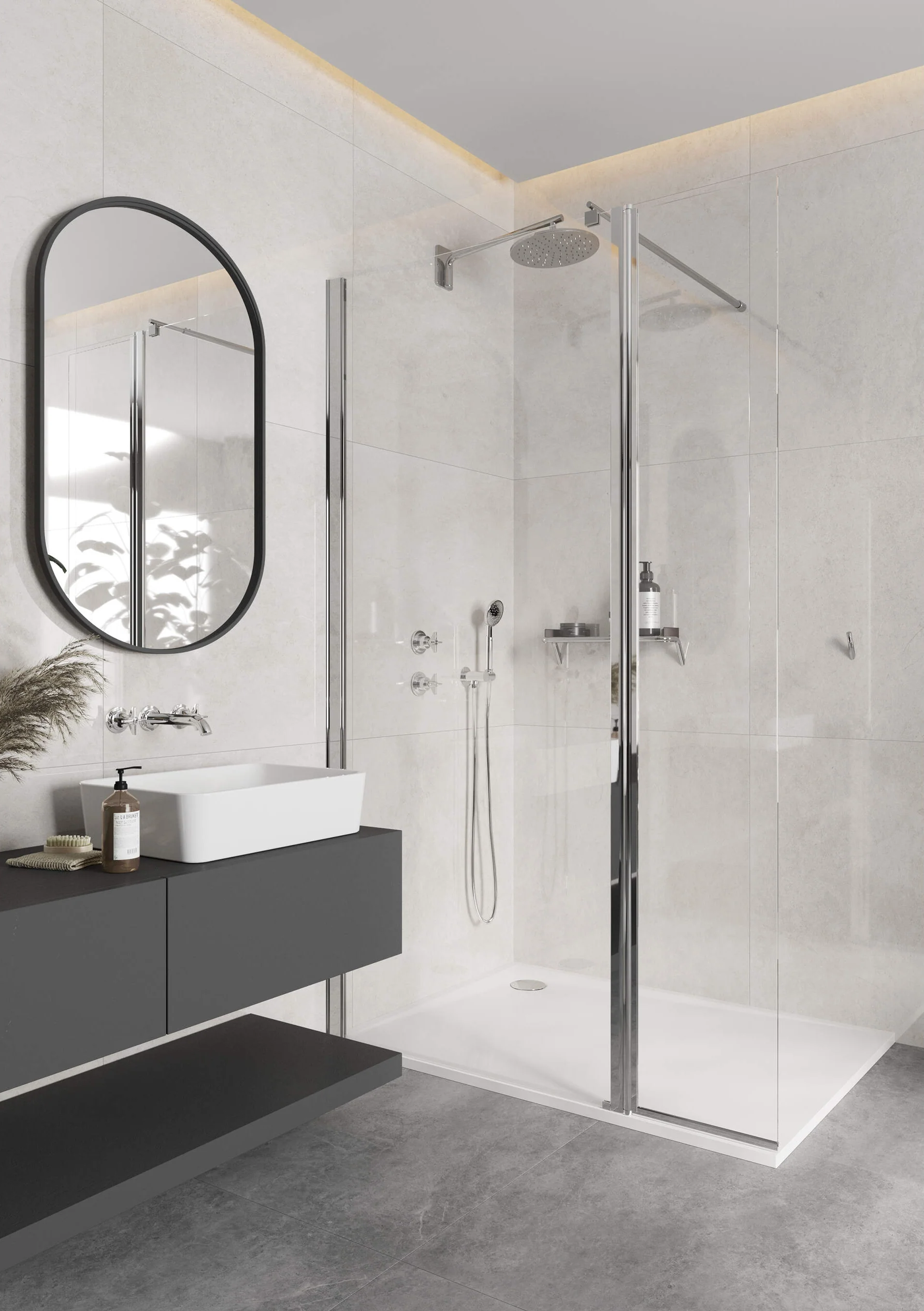 Mélangeur de lavabo 3 trous encastré Deante Temisto 193 mm sans bonde en chromé - vue 2