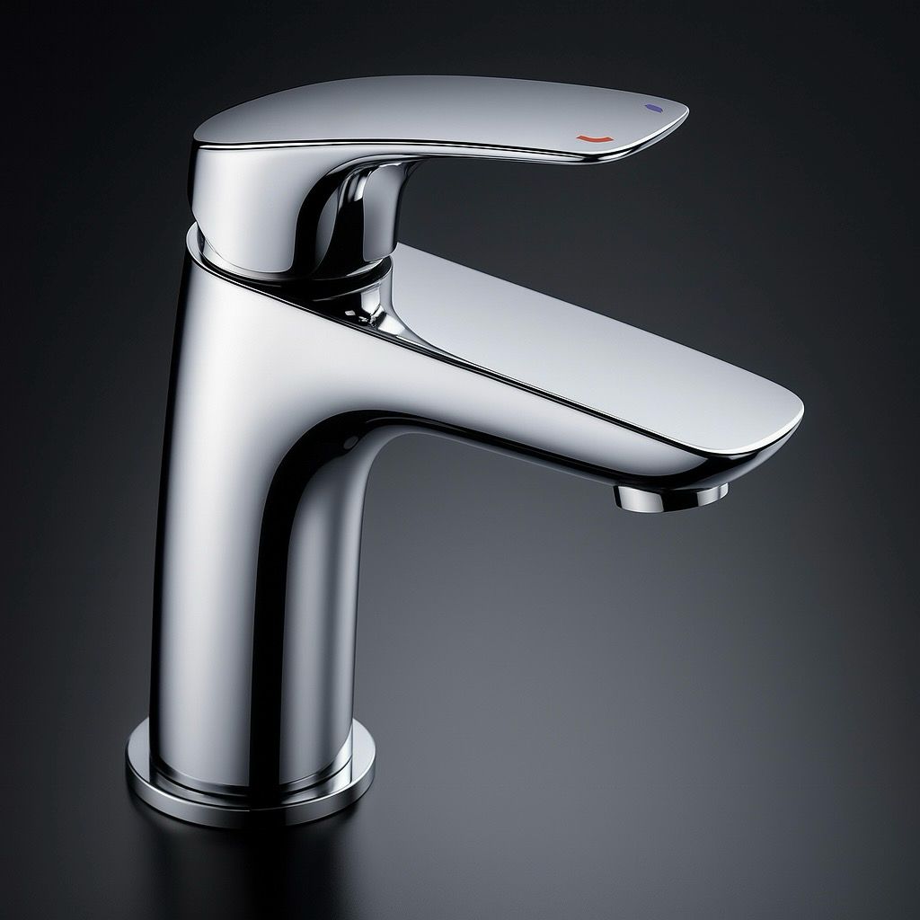 Mixer tap Deante Cynia 87 with click-clack waste in chrome