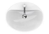 Vasque bol Geberit VariForm ovale 60 x 45 cm avec plage de robinetterie
