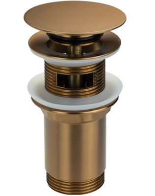 Bonde de lavabo Deante click-clac en PVD bronze brossé