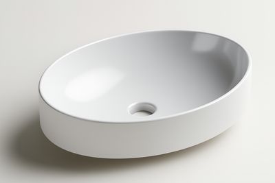 Geberit VariForm Oval Washbasin Bowl 55 x 40 cm