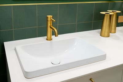 Geberit VariForm Rectangular Built-in Washbasin 55 x 40 cm with Overflow