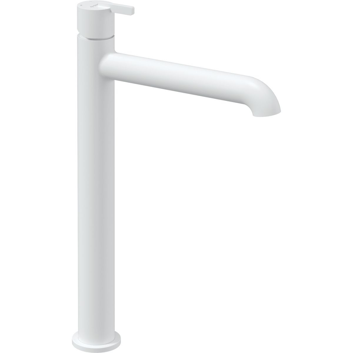 High-Rise Basin Mixer Deante Silia 265 without Waste in Matte White