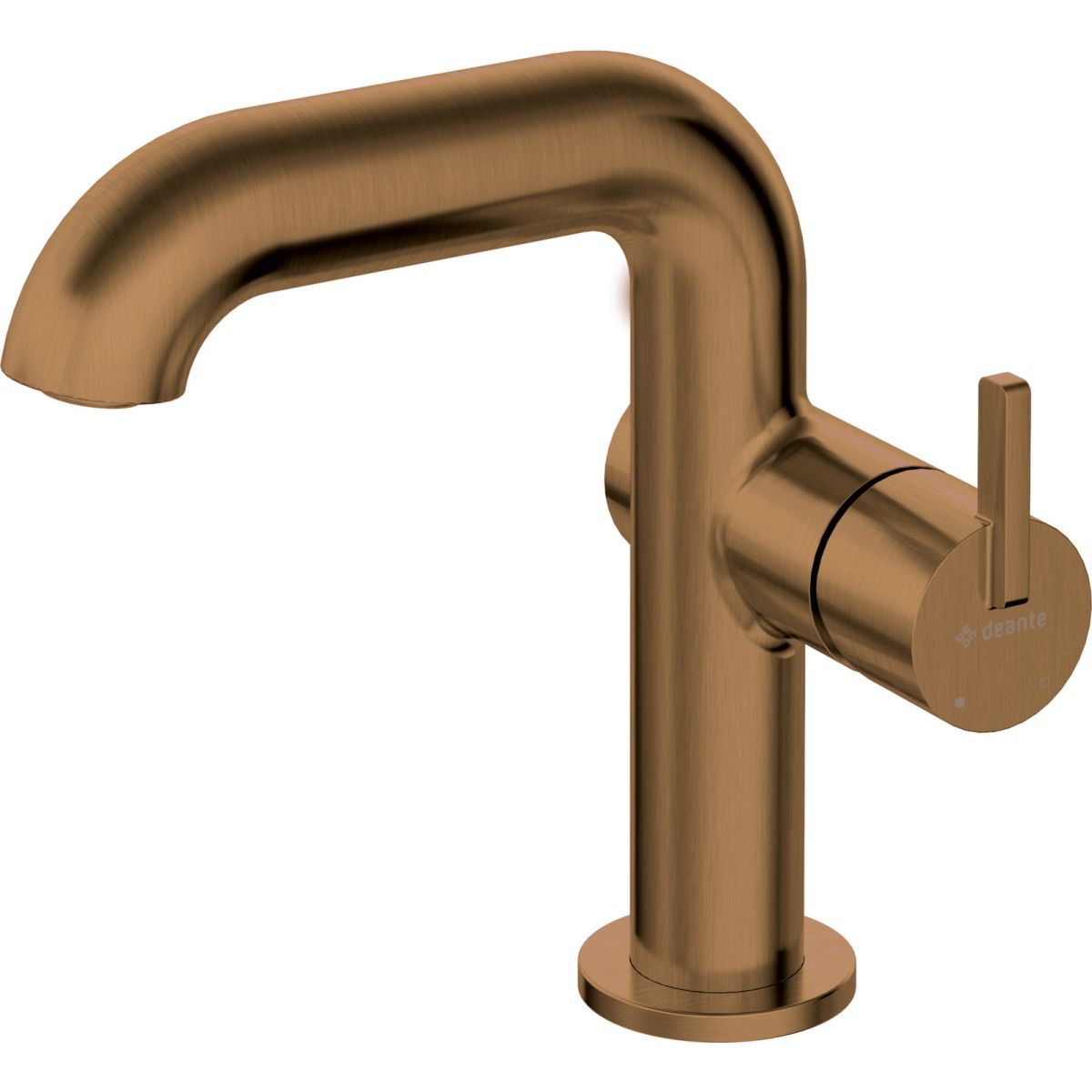 Deante Silia 128 Basin Mixer without Waste in Brushed Bronze PVD