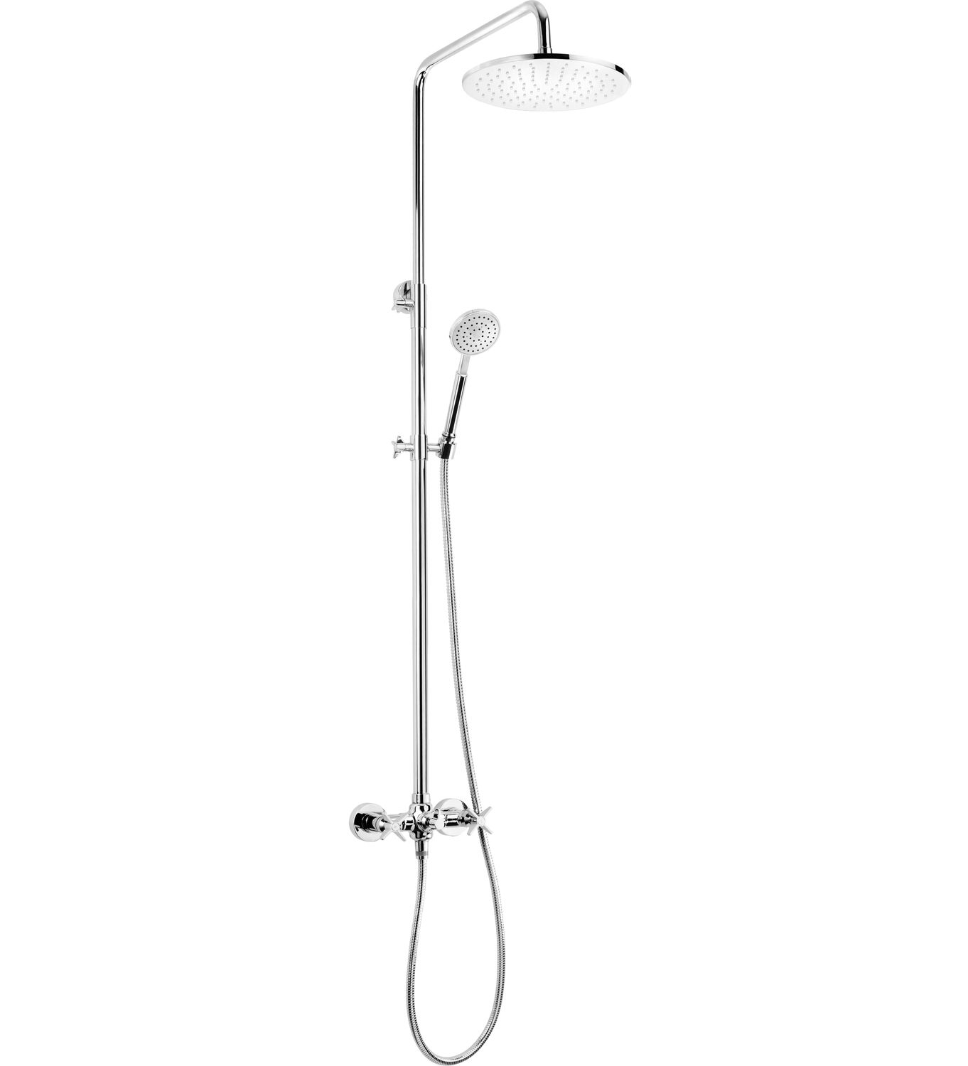 Shower Column Deante Temisto 250 with Chrome Shower Mixer