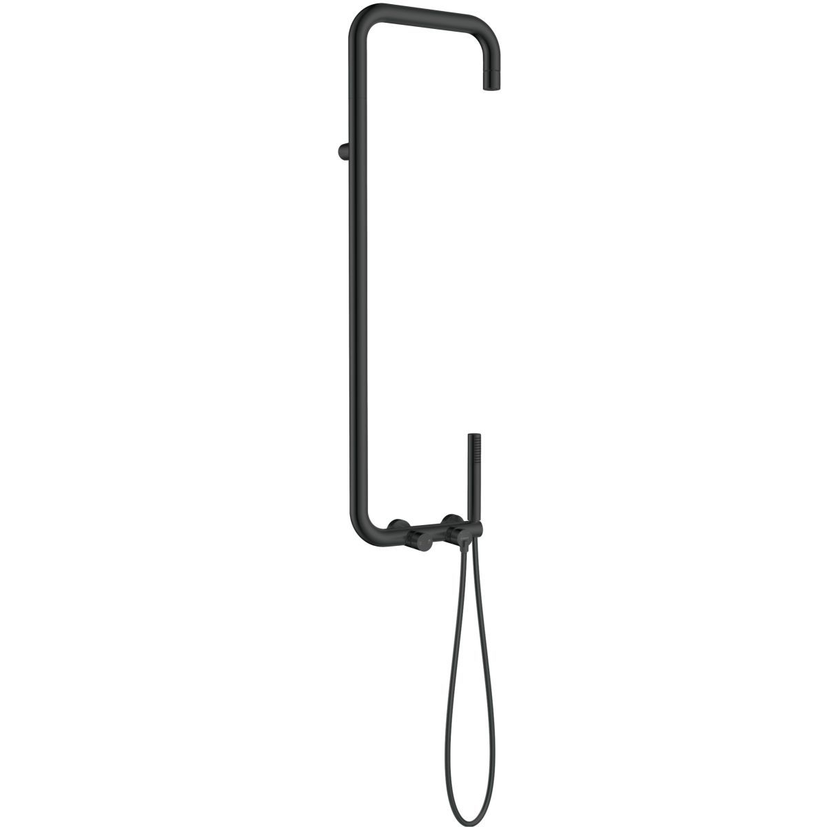 Colonne de douche Deante Silia avec mitigeur de douche en noir mat