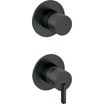 Deante Silia Concealed Shower Mixer with Matte Black Shower Switch