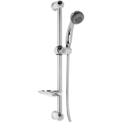 Shower Bar Deante Fresh with Handheld Shower 2 Jets, Flexible and Soap Holder in Chrome