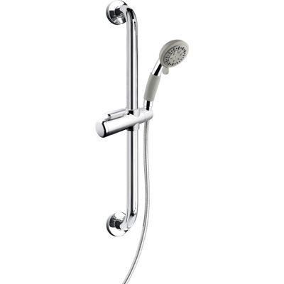 Deante Vital Shower Bar with Handheld Showerhead 3 Jets and Chrome Hose