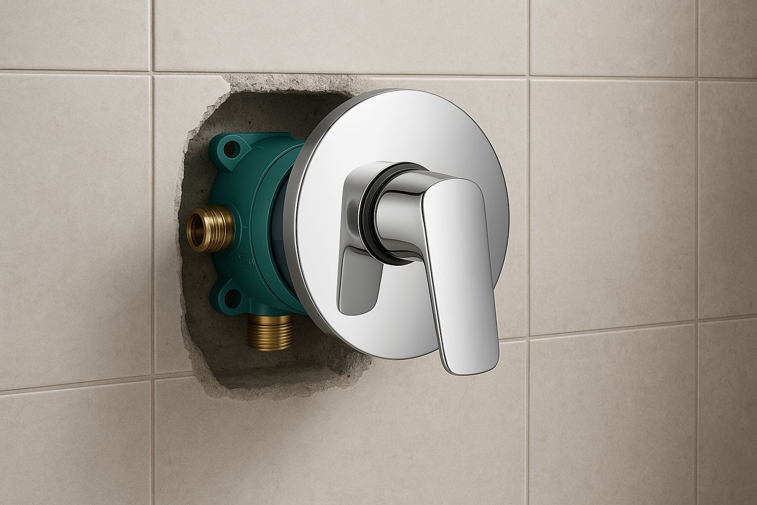 Hansgrohe Logis Concealed Shower Mixer Trim Set with Built-In Body