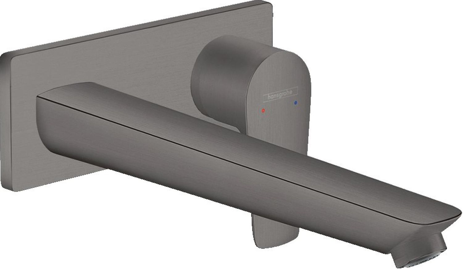 Mitigeur de lavabo encastré Hansgrohe Talis E 225 mm en noir chromé brossé