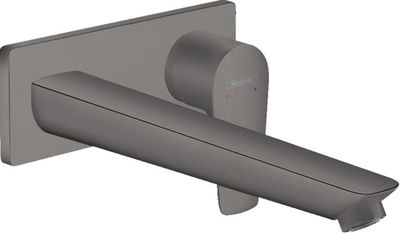 Mitigeur de lavabo encastré Hansgrohe Talis E 225 mm en noir chromé brossé