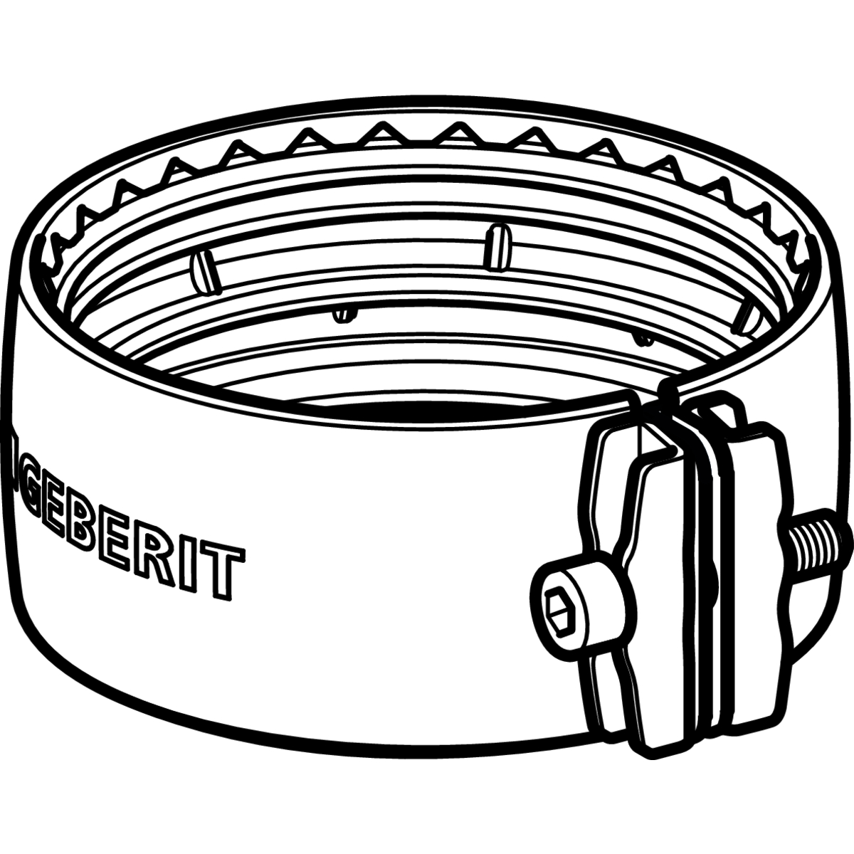 Collier de serrage Geberit PEHD Silent db 20 d=110mm - vue 2