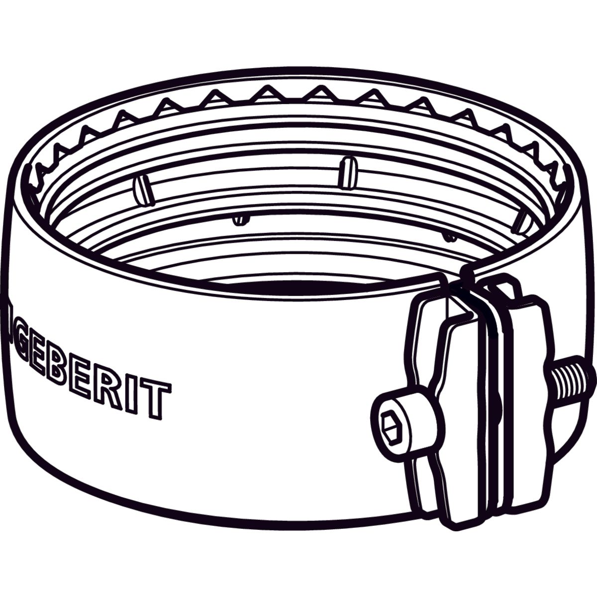 Collier de serrage Geberit PEHD Silent db 20 d=110mm