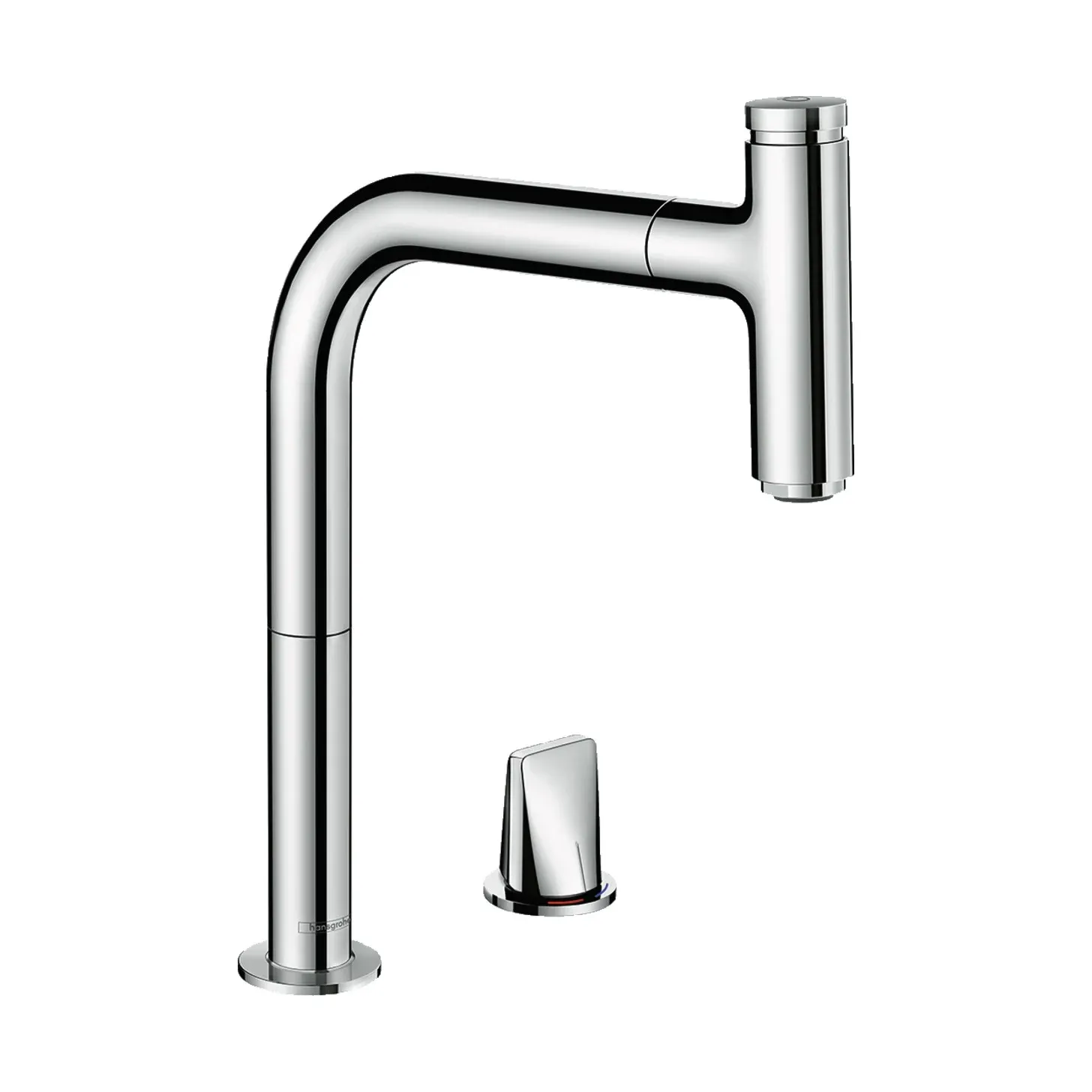 Mitigeur de cuisine Hansgrohe Metris Select M71 200 deux trous avec douchette extractible 1 jet, sBox
