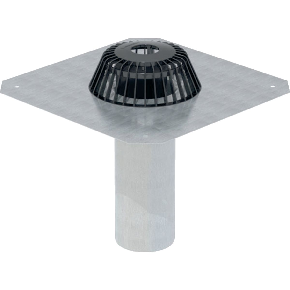 Naissance d&#39;eaux pluviales Geberit avec tôle de raccordement, d=110 mm
