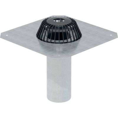 Naissance d'eaux pluviales Geberit avec tôle de raccordement, d=110mm