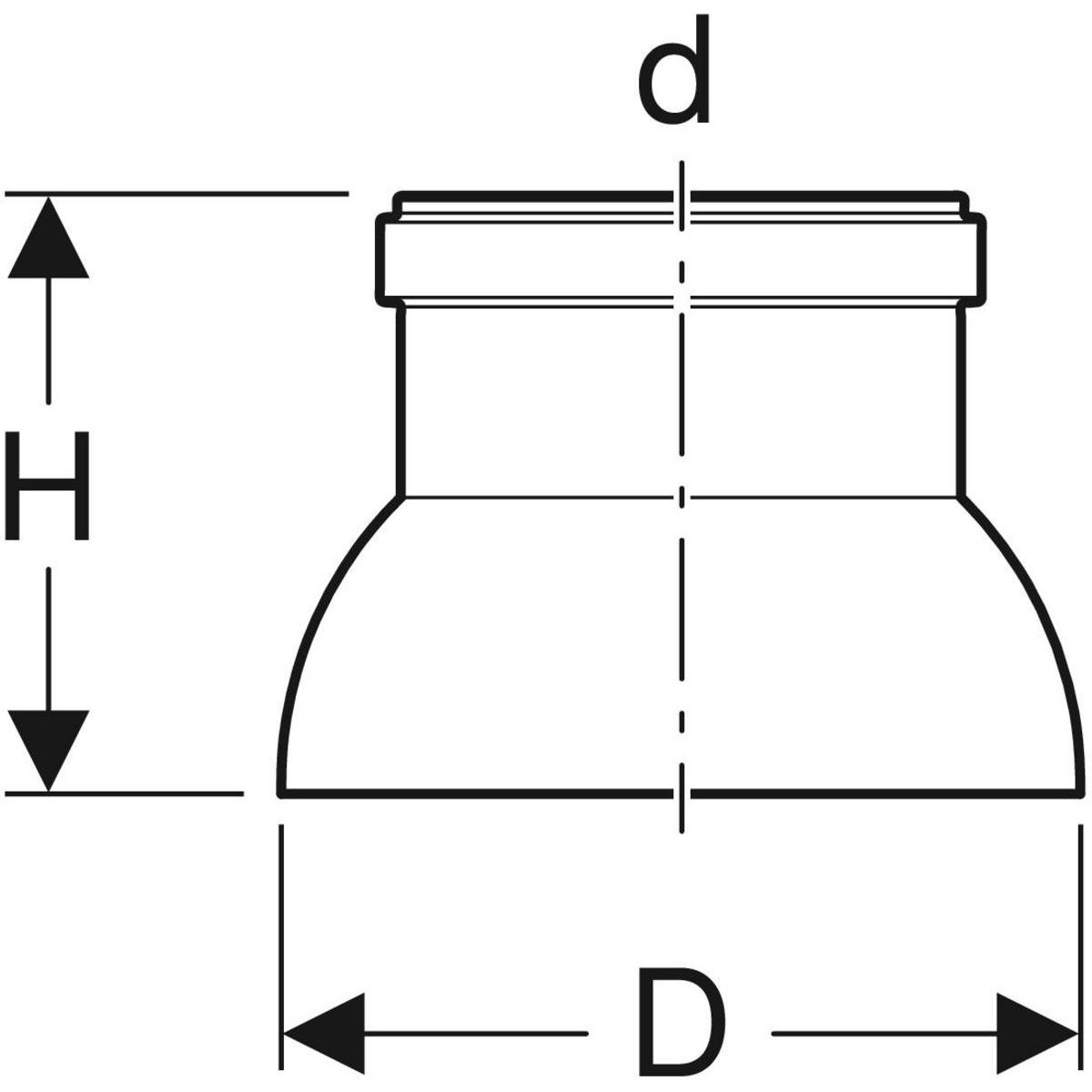 Chapeau de la colonne de ventilation Geberit PE ,d=110mm