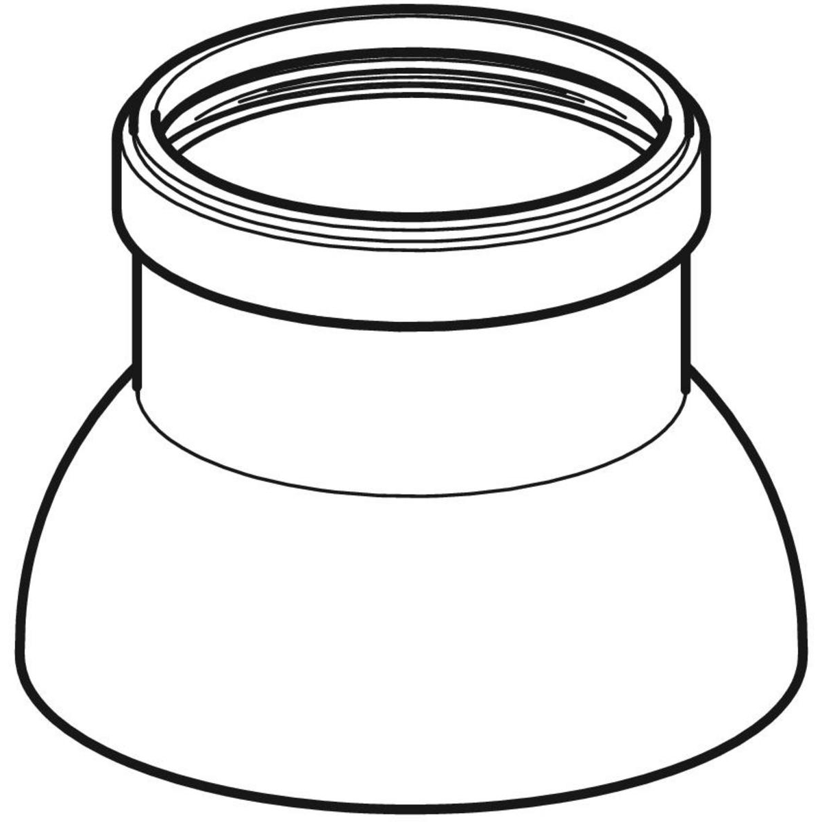 Chapeau de la colonne de ventilation Geberit PE ,d=110mm - vue 3