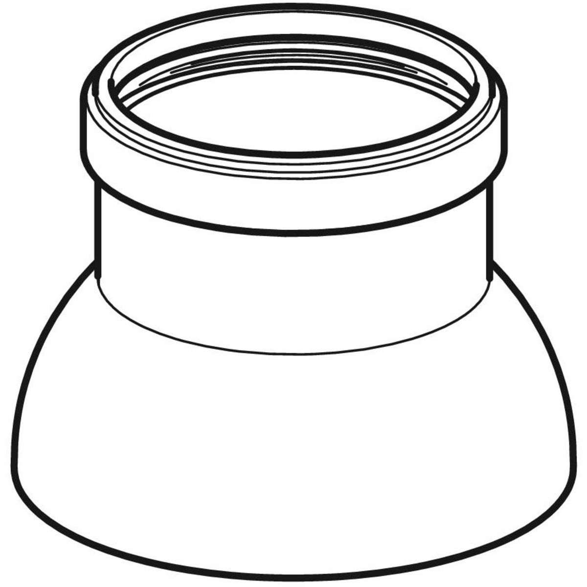 Chapeau de la colonne de ventilation Geberit PE ,d=110mm — vue 3