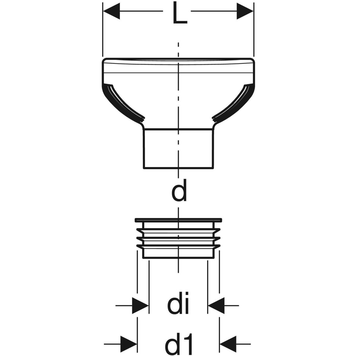 Clapet de ventilation GRB90 PEHD, d=90mm - vue 2